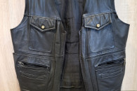 Kamizelka skórzana męska