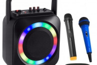 GŁOŚNIK BLUETOOTH 100W FM USB AUX REC MIKROFONY