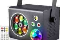 4-Efekty LED Kula Disco Laser Stroboskop Gobo