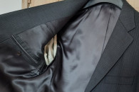 Marynarka ciemnoszara, na 182 cm - jak nowa