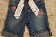 Spodenki dziecięce jeans 12-15 M nowe