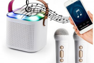 Bezprzewodowy głośnik bluetooth karaoke 2 mik