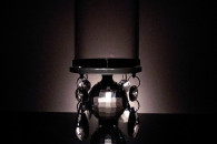 Świecznik Szklany Lampion 2 Kryształy. sople 4