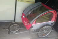 riksza wozek do rowera dla 2 dzieci i do biegan