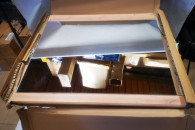 Duże lustro dąb Stella Trading NOLA 80x75x2 cm