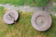 Koła kultywatora lub innej maszyny