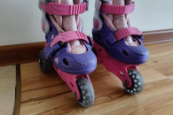 Wrotki dziecięce 3-kołowe regulowane