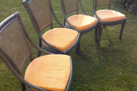 Krzesła drewniane ratanowe plecionka wiedeńska