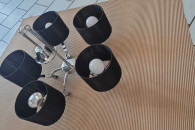 Lampa sufitowa ŻYRANDOL 5 kolszy ORO czarna