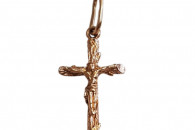 ZŁOTY WISOREK ZAWIESZKA KRZYŻ 585P 0,91G