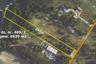 Działka budowlana 6635 m2 ul. Ludowa Sieradz