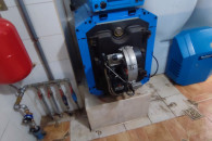 Kocioł olejowy buderus 34kw i zbiorniki 2x750l