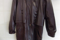 Płaszcz skórzany damski