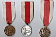 Medale "Za zasługi dla OSP"-złoty,srebrny,brąz