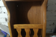 Półka retro vintage dębowa