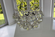 Lampa kula kryształ