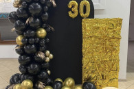 Ścianki balonowe dekoracje na chrzest, urodziny