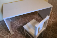 Ławka z pojemnikiem na zabawki + krzesełko