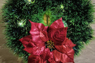 Wianek świąteczny led