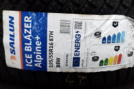 2 opony Sailun ice blazer alpine + 195 55 r16