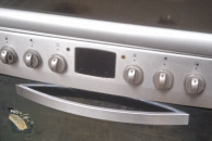 kuchenka gazowo-elktyczna srebrna 60 cm amica