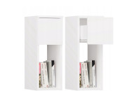 Szafki nocne - 2 sztuki białe - nowe