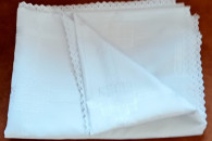 Obrus śnieżno biały plamoodporny 160x230