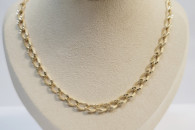 Złoty łańcuszek typu kolia pancerka