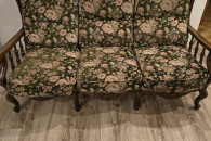 Komplet sofa +2 fotele z podnóżkiem