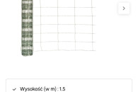 Siatka rolno leśna 1,5 m 25 m pleciona ocynk