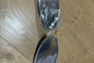 Lusterka metalowe chromowane ozdobne