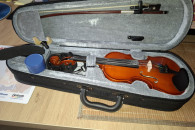 Skrzypce 1/16 Ever Play z futerałem, żeberkiem